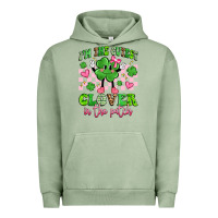 Pigment Oil Green i'm the cutest clover in the patch Urban Hoodie - Artiststas