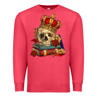 Cardinal Skull With Crown Premium Sweatshirt - RanaPortraitStore