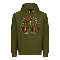 Army Green feliz navidad Premium Hoodie - JahusDesignShop