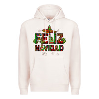 Pale Pink feliz navidad Premium Hoodie - JahusDesignShop