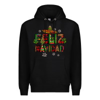 Black feliz navidad Premium Hoodie - JahusDesignShop