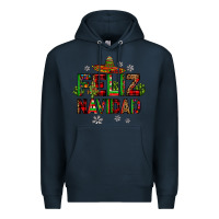 Navy feliz navidad Premium Hoodie - JahusDesignShop