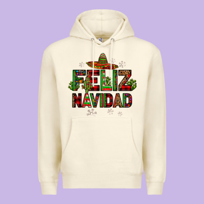 Feliz Navidad Premium Hoodie Designed By Jahusdesignshop