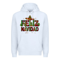 White feliz navidad Premium Hoodie - JahusDesignShop