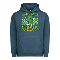 Pigment Midnight Navy i'm the cutest clover in the patch artiststas Urban Hoodie - Artiststas