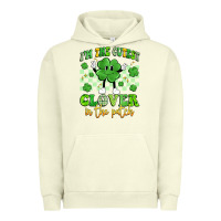 Pigment Pistachio i'm the cutest clover in the patch artiststas Urban Hoodie - Artiststas