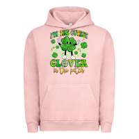 Pigment Salmon i'm the cutest clover in the patch artiststas Urban Hoodie - Artiststas