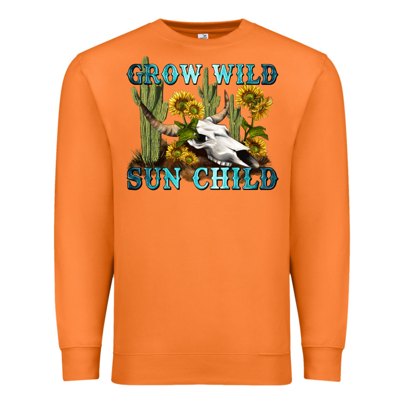 Grow Wild Sun Child Tbw Premium Sweatshirt by texasbilliewilder | Teevron