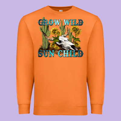 Premium Sweatshirt grow wild sun child tbw