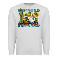 Dove Grey grow wild sun child tbw Premium Sweatshirt - texasbilliewilder