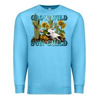 Ocean Blue grow wild sun child tbw Premium Sweatshirt - texasbilliewilder