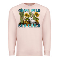 Pale Pink grow wild sun child tbw Premium Sweatshirt - texasbilliewilder