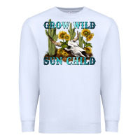 White grow wild sun child tbw Premium Sweatshirt - texasbilliewilder
