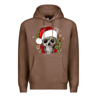 Chestnut skull Christmas cactus Premium Hoodie - JahusDesignShop