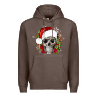 Coffee skull Christmas cactus Premium Hoodie - JahusDesignShop