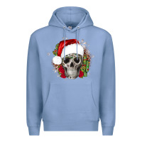 Colony Blue skull Christmas cactus Premium Hoodie - JahusDesignShop
