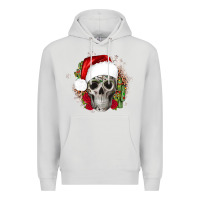 Dove Grey skull Christmas cactus Premium Hoodie - JahusDesignShop