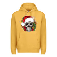 Mustard skull Christmas cactus Premium Hoodie - JahusDesignShop