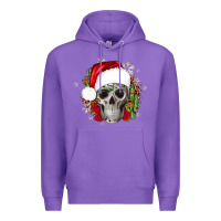 Purple skull Christmas cactus Premium Hoodie - JahusDesignShop