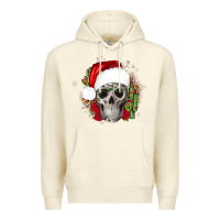 Sandshell skull Christmas cactus Premium Hoodie - JahusDesignShop