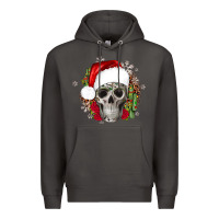 Smoke skull Christmas cactus Premium Hoodie - JahusDesignShop