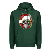 Sports Green skull Christmas cactus Premium Hoodie - JahusDesignShop