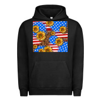 Pigment Black basic sunflower and leopard Urban Hoodie - AdoDesignShop
