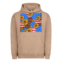 Pigment Burro basic sunflower and leopard Urban Hoodie - AdoDesignShop