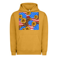 Pigment Peanut Butter basic sunflower and leopard Urban Hoodie - AdoDesignShop