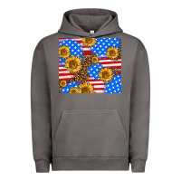 Pigment Tornado basic sunflower and leopard Urban Hoodie - AdoDesignShop