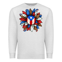 Oatmeal Heather puerto rico sunflower Premium Sweatshirt - texasbilliewilder