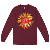 Burgundy watermelon sunflower Long Sleeve Tee - BarkalooDesign