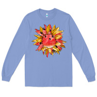 Colony Blue watermelon sunflower Long Sleeve Tee - BarkalooDesign