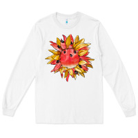 White watermelon sunflower Long Sleeve Tee - BarkalooDesign