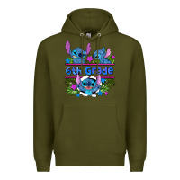 Army Green preview flower stitch 6 th grade Premium Hoodie - AdoDesignShop