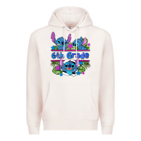 Pale Pink preview flower stitch 6 th grade Premium Hoodie - AdoDesignShop