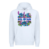 White preview flower stitch 6 th grade Premium Hoodie - AdoDesignShop