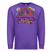 Purple i'm not arguing i'm explaining why i'm right Premium Sweatshirt - Zillion Design Studio