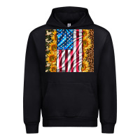Black american realistic flag Urban Hoodie - AdoDesignShop