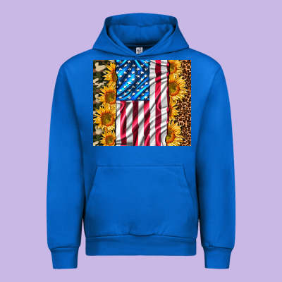 American Realistic Flag Urban Hoodie Designed By Adodesignshop