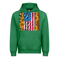 Emerald american realistic flag Urban Hoodie - AdoDesignShop