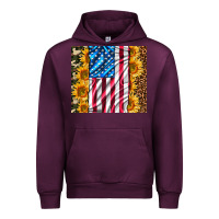 Mauve Wine american realistic flag Urban Hoodie - AdoDesignShop