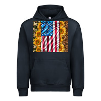 Navy american realistic flag Urban Hoodie - AdoDesignShop