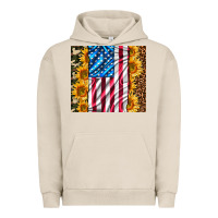 Pigment French Oak american realistic flag Urban Hoodie - AdoDesignShop