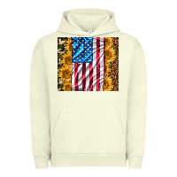 Pigment Pistachio american realistic flag Urban Hoodie - AdoDesignShop