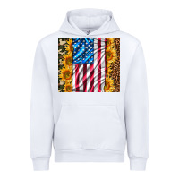 White american realistic flag Urban Hoodie - AdoDesignShop
