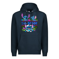 Navy preview flower stitch 5th grade Premium Hoodie - AdoDesignShop