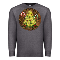 Charcoal Heather Softball leopard christmas Premium Sweatshirt - RanaPortraitStore