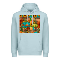 Blue Mist hello fall pumpkin Premium Hoodie - JahusDesignShop