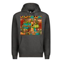 Charcoal Heather hello fall pumpkin Premium Hoodie - JahusDesignShop